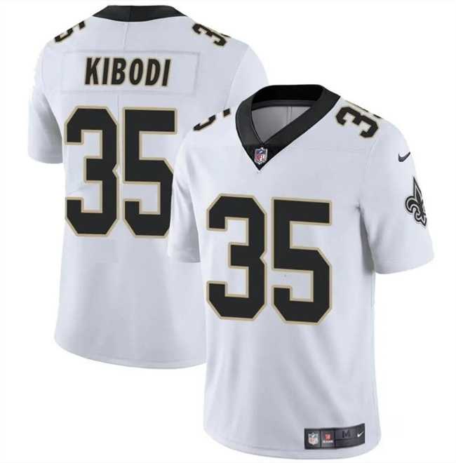 Men & Women & Youth New Orleans Saints #35 Jacob Kibodi White Vapor Limited Stitched Jersey